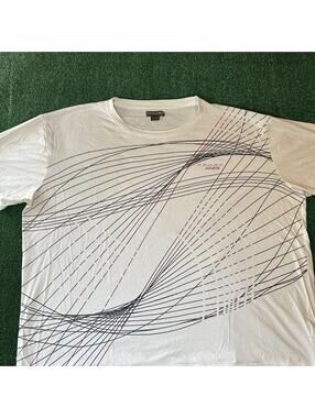 vtg y2k Atlas for Men Sport Team Over Tech Line Graphic T-shirt